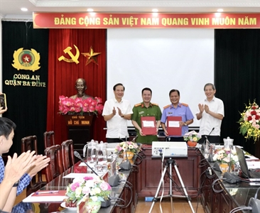 Viện kiểm sát - Công an quận Ba Đình ký kết Quy chế phối hợp về giải quyết...